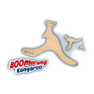 GUNTHER - BOOMERANG CANGURO IN LEGNO - DA 8 ANNI