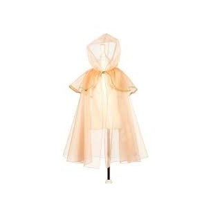 ABITI DI CARNEVALE - MANTELLO ROSA CON PERLE ETA' 5-7 ANNI