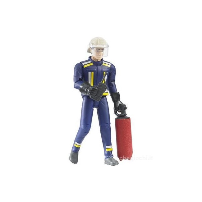BRUDER-VIGILE DEL FUOCO CON ACCESSORI-PERSONAGGIO