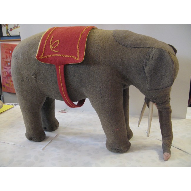 STEIFF ELEFANTE D'EPOCA-ANTICO