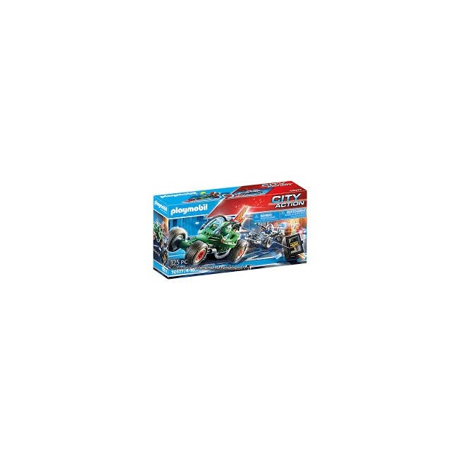 PLAYMOBIL POLIZIA 70577 - KART DELLA POLIZIA E FUGGITIVO 