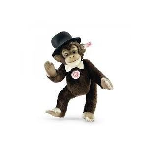 STEIFF 034398 - SCIMMIA IN PELUCHE CON CILINDRO 
