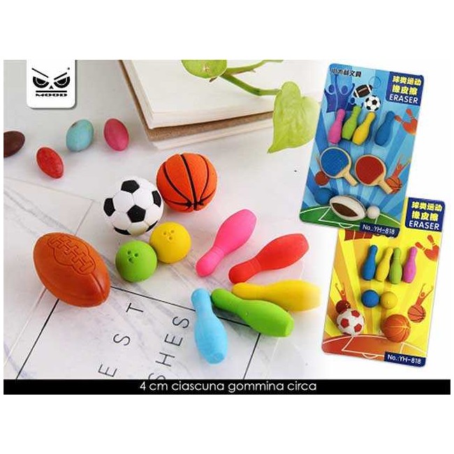 Set 8 gommine gioco
