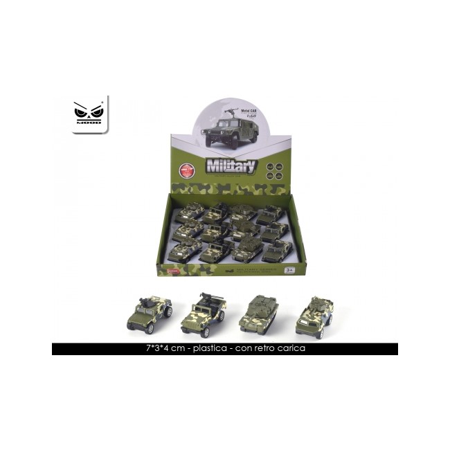 Mini macchine esercito con retro carica