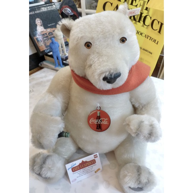 Orso bianco Coca Cola vintage anni...