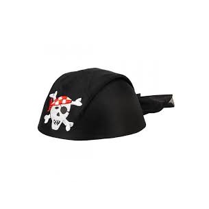 Cappello da pirata nero in...