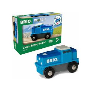 Locomotiva blu a pila Brio...