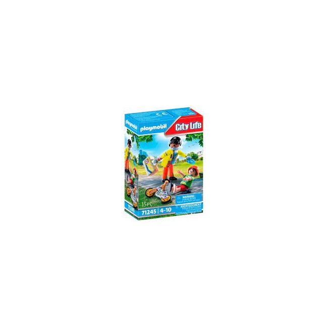 PLAYMOBIL Paramedico ai giardini con...