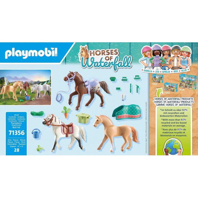 Set 3 cavalli con selle - Playmobil...