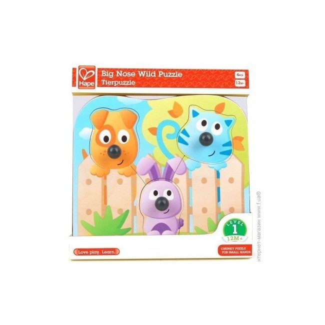 Puzzle Animali dai nasi grandi - Hape