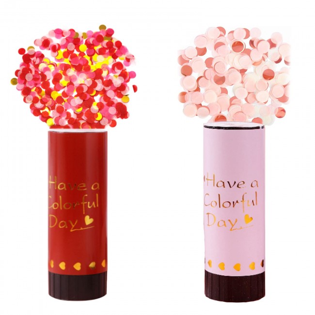 Party confetti in plastica da lanciare