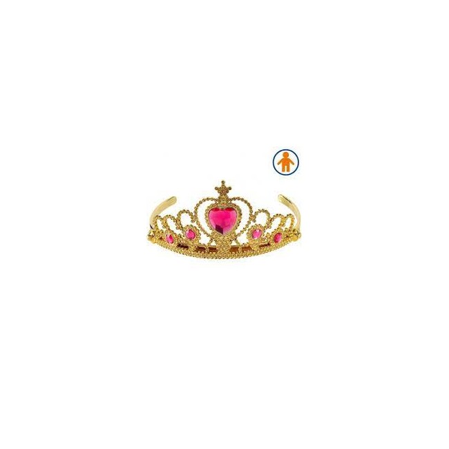 Coroncina da Principessa con gemme rosa