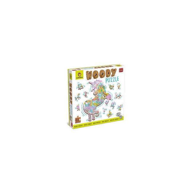 Puzzle in legno Unicorno 48 pezzi...