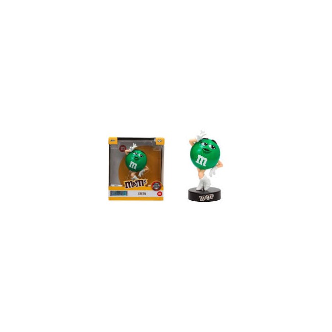 M e MS verde figura in metallo 10,2 cm.
