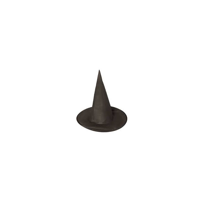 Cappello nero da strega di stoffa