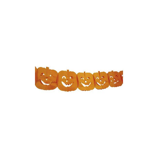 Ghirlanda zucca per Halloween metri 4