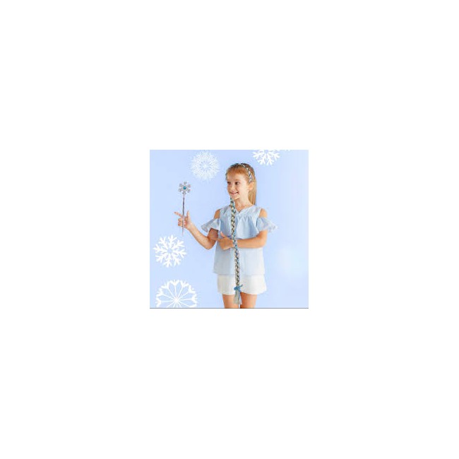 Trecce di Frosen con bacchetta magica
