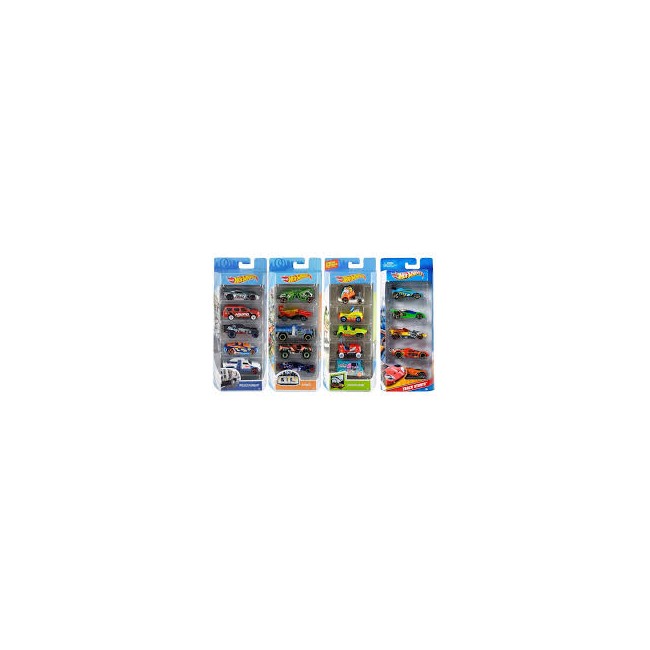 HOT WHEELS confezione 5 veicoli -...