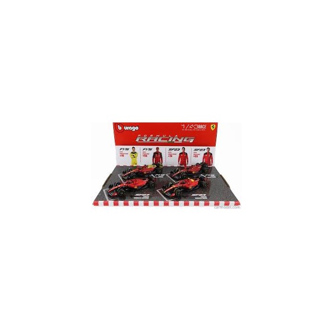 Set 4 macchinine Ferrari Sf-23 scala...