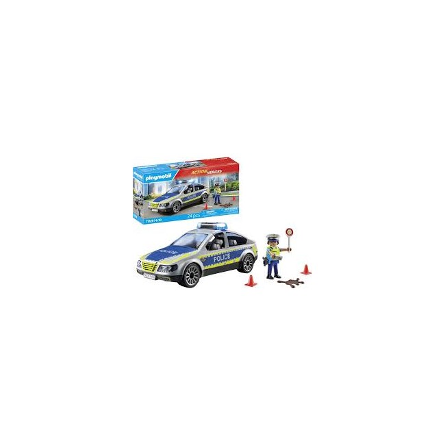 Auto della polizia con luci e suoni...