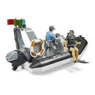 Gommone della Polizia con...