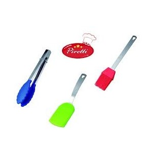 SPATOLA, PENNELLO E PINZA DA PASTICCERA