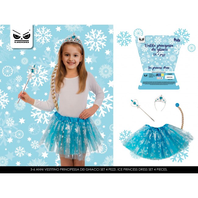 Set vestito principessa ghiacci 4...
