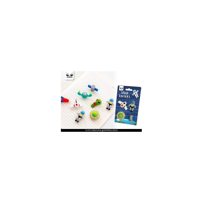 Set 4 gommine spazio MOOD