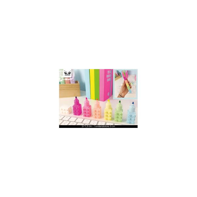 Maxi evidenziatore mattoncini set 6...
