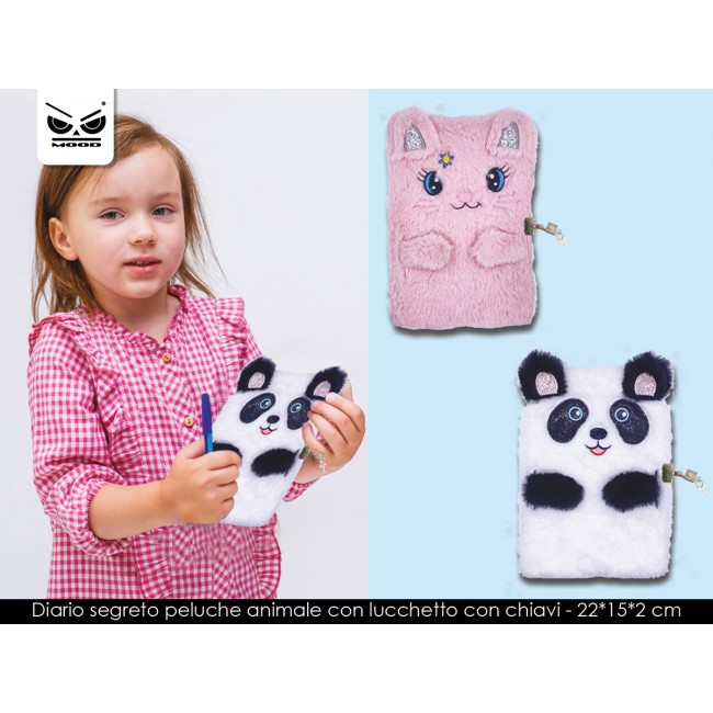 Diario segreto di peluche animale con...