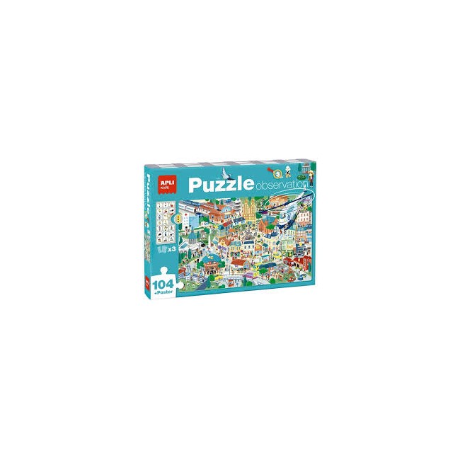 Puzzle 104 pezzi Osservare la città