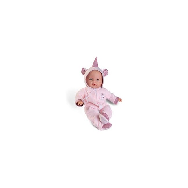Bambola con tutina rosa unicorno 37...