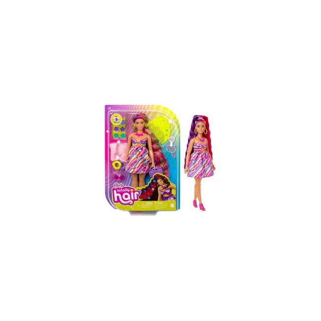 Barbie super chioma con abito a fiori...