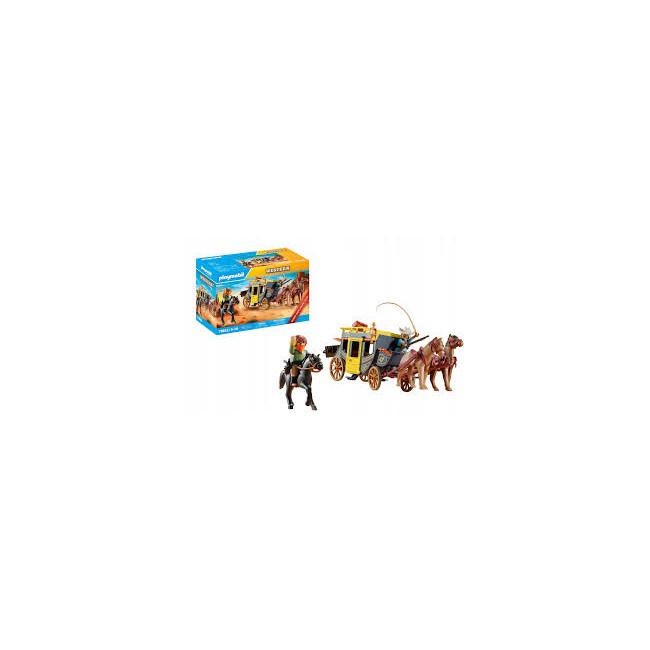 Diligenza e bandito del Far West...