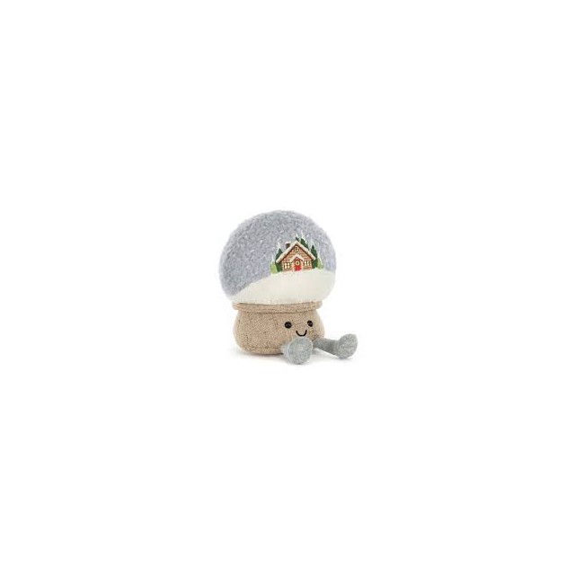Boccia di neve natalizia di peluche...