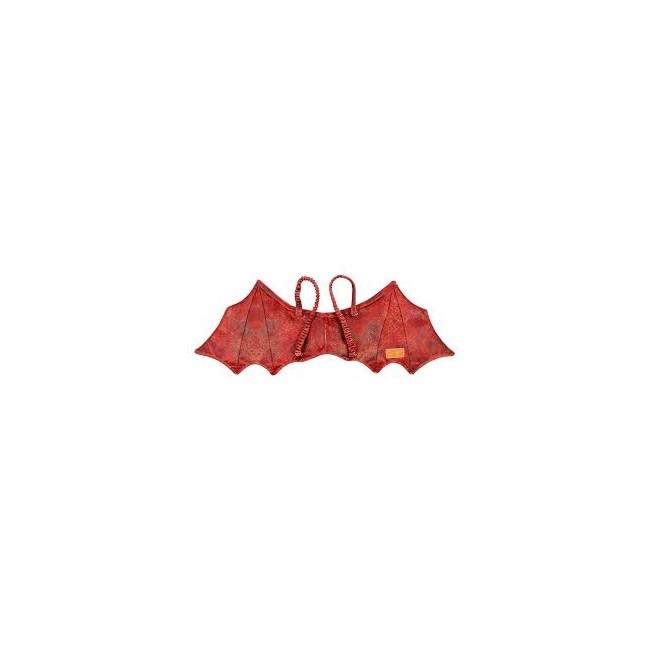 Set ali di drago rosso con maschera...