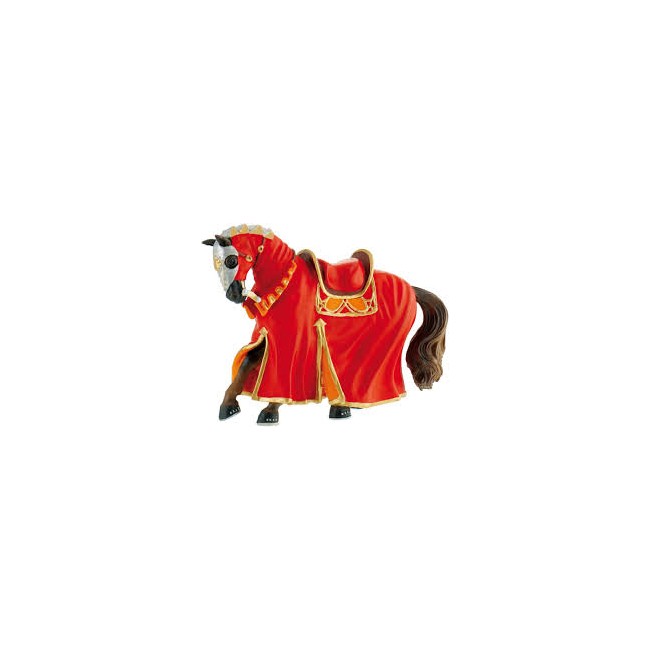 Cavallo rosso da torneo medievale...