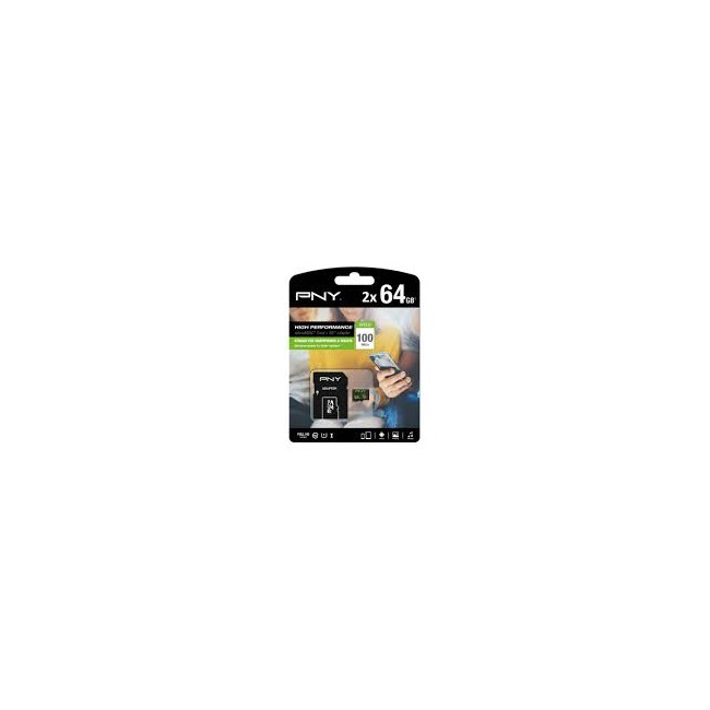 PNY Scheda SD MICRO 2 X 64 GB