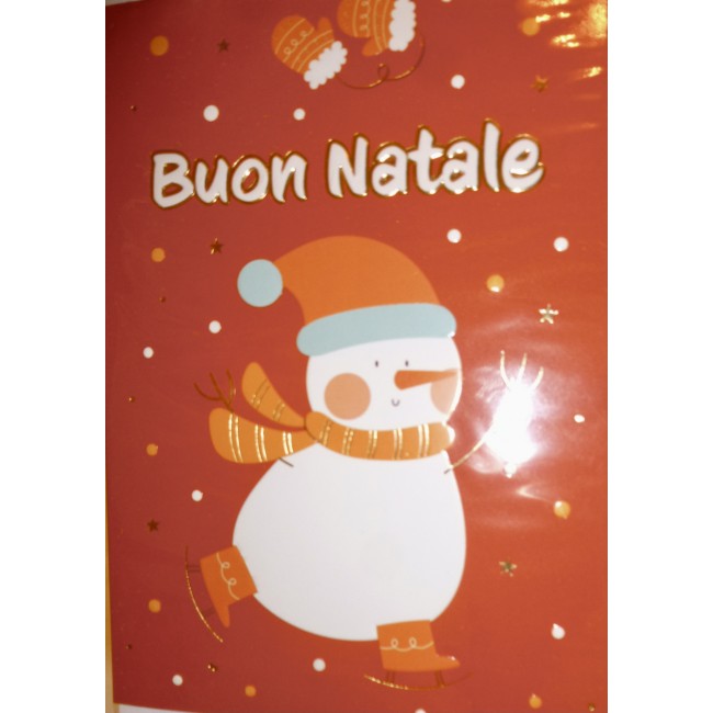 BIGLIETTO D'AUGURI NATALIZIO CON BUSTA