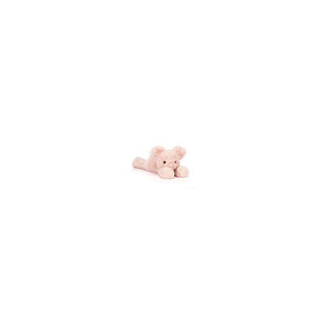Maialino rosa sdraiato di peluche...