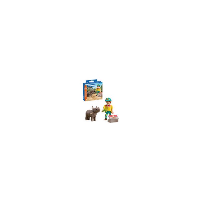 DuoPack ranger con rinoceronte Playmobil