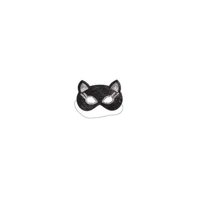 Maschera gatto con paillettes luccicanti
