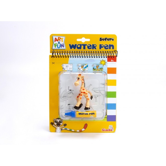 Libro ad acqua con giraffa
