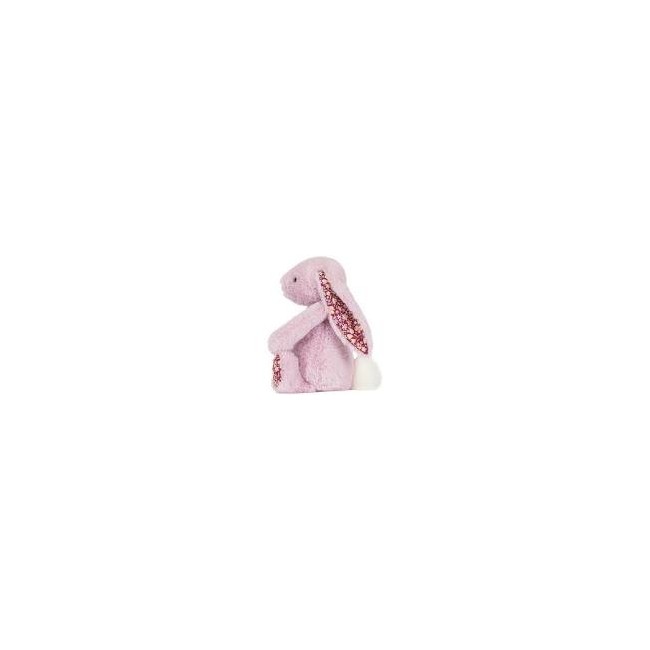 Coniglio rosa con orecchie fiorate di...