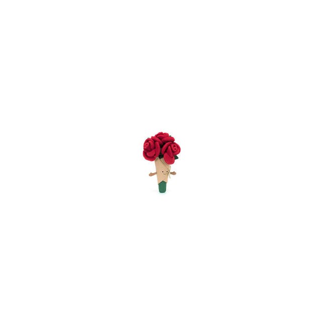 Mazzo di rose rosse di peluche Jellycat