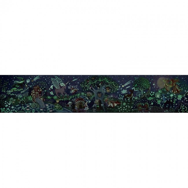 Puzzle foresta magica che si illumina...