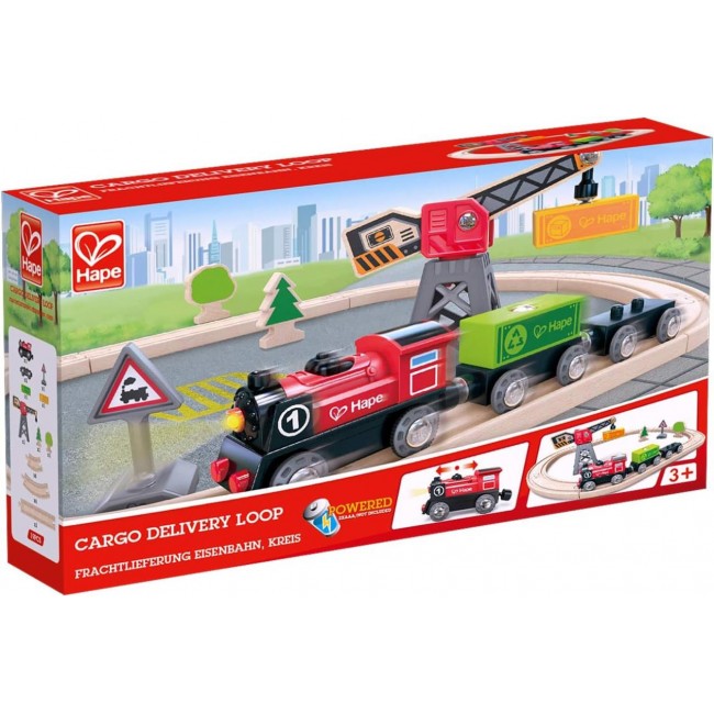 Pista con locomotiva a batteria - Hape