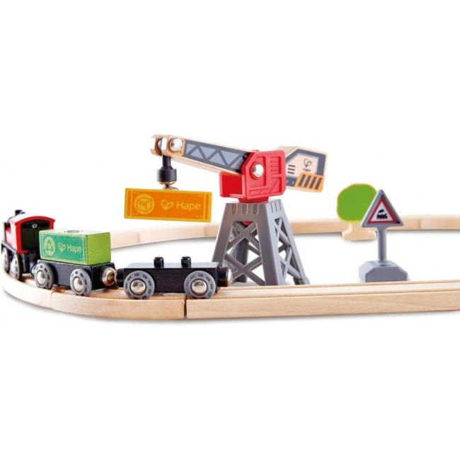 Pista con locomotiva a batteria - Hape