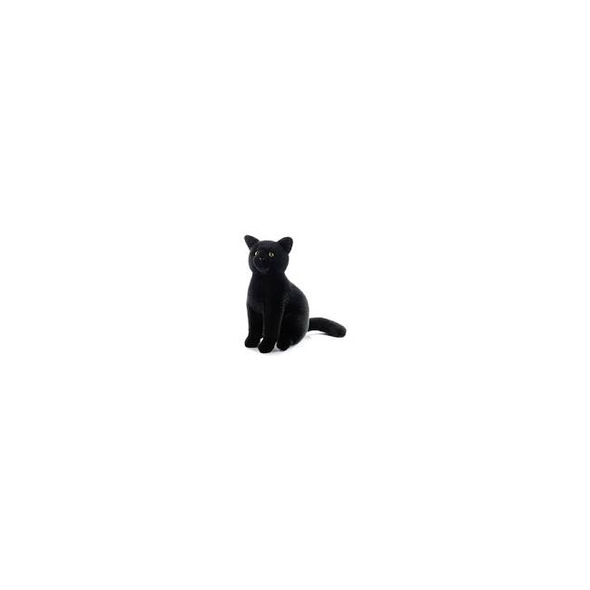 Gatto nero seduto di peluche CM. 30...