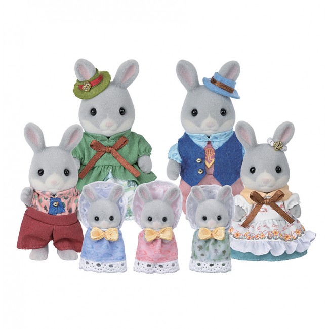 Famiglia coniglio cottontail, set...